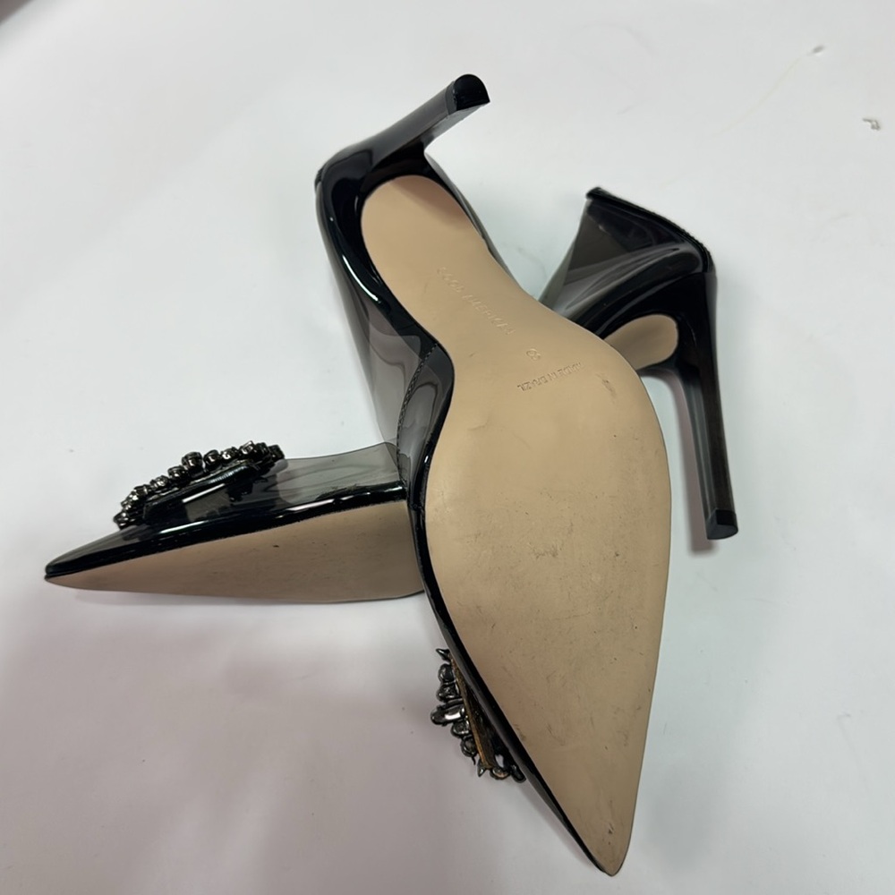 Good American Cinder-F*CKING-RELLA Jeweled Pump In Light Smoke Size 8 - Picture 4 of 6